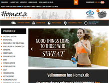 Tablet Screenshot of homex.dk