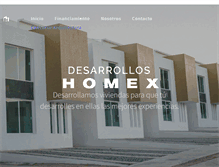 Tablet Screenshot of homex.com.mx